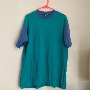 vintage color block shirt